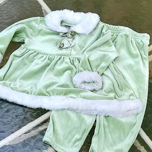 18 M Cradle Togs green winter outfit